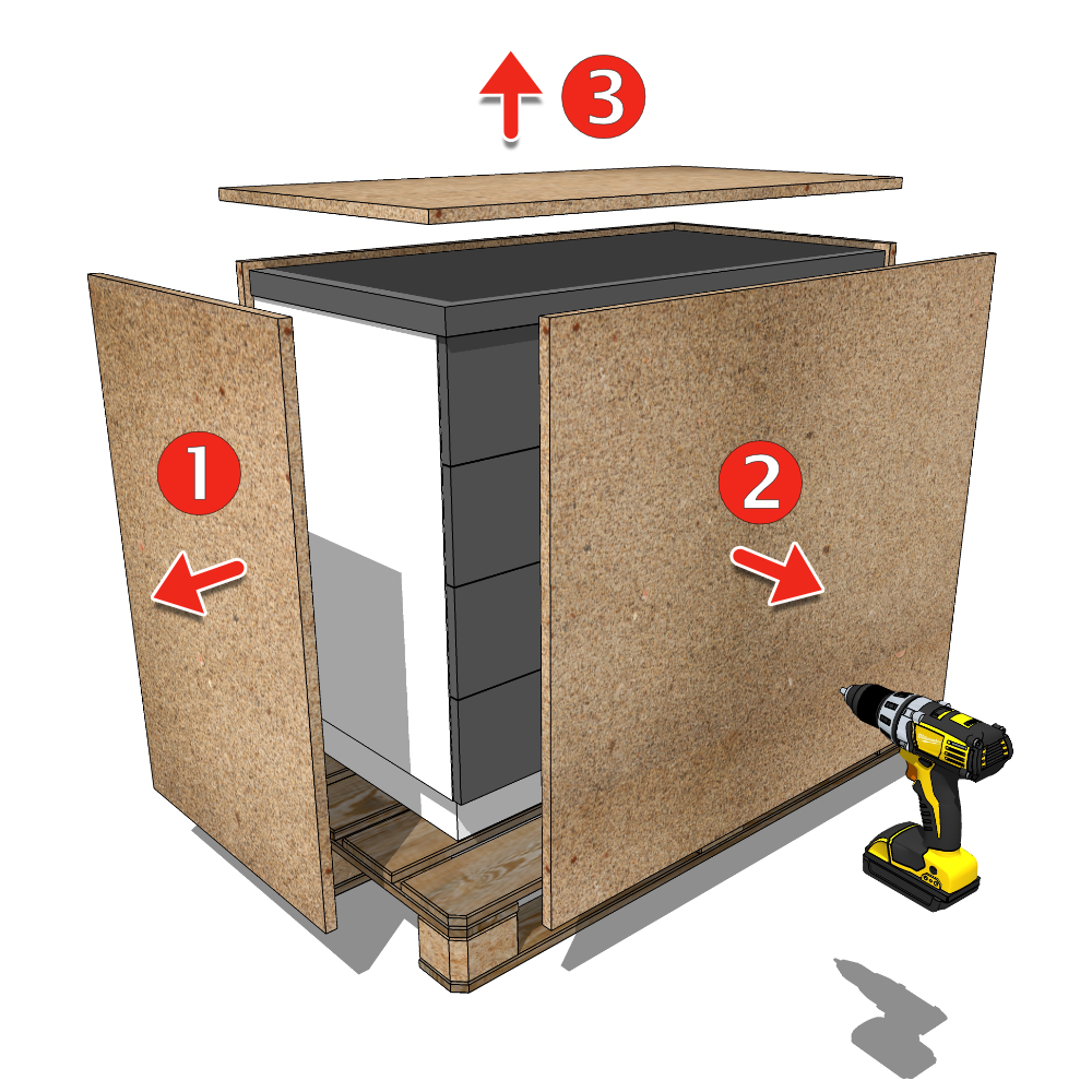 3 · DEMONTAGE DER HOLZBOX